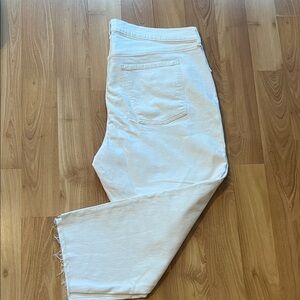 Old Navy White Denim Pants length 25" size 20